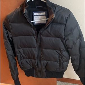 Old Navy Black Quilted Bomber Puffer Jacket XS